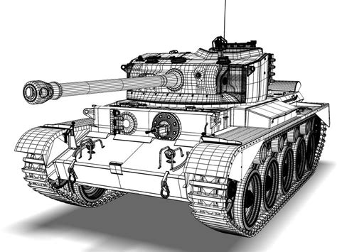 british comet tank 3d model