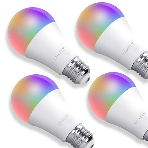 Buy Smart Light Bulb Alexa, E26 60W, WiFi LED RGB Color Changing Light Bulb Dimmable Compatible ...