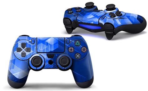 Shapes / Blue - PS4 Controller Skins | PS4 Controller Skins | Consoleskins