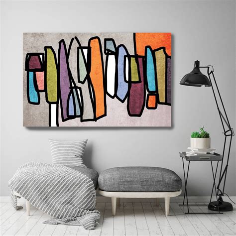 Mid Century Wall Art, Mid Century Modern Decor, Abstract Painting Print, Art Prints, Canvas Art ...