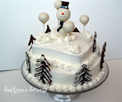 SusAnna's Sweets: Frosty the Snowman Cake