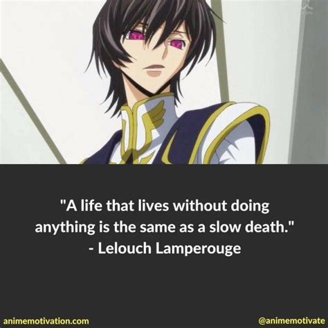 33 Of The Most Thought Provoking Code Geass Quotes | Anime quotes inspirational, Code geass ...