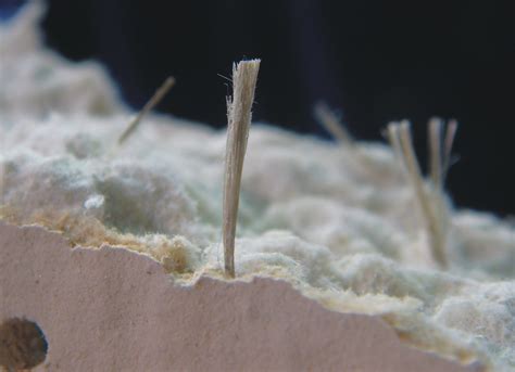 Amosite Asbestos Ceiling Tile | Detail view of asbestos fibe… | Flickr