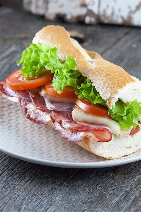 Toasted Italian sub with 3 different meats and melted cheese - ohmydish.com