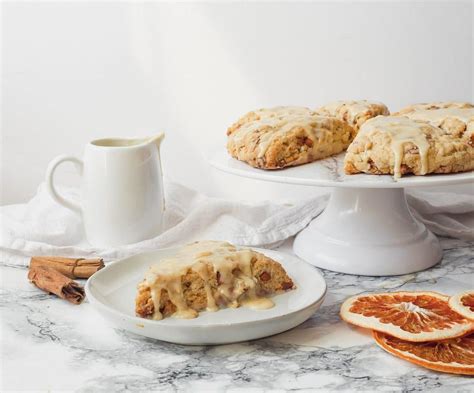 Easy Cinnamon Scones with Spiced Orange Glaze | Chenée Today