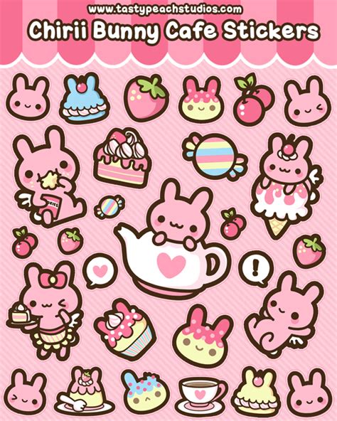 Chirii Bunny Cafe Stickers by MoogleGurl on DeviantArt