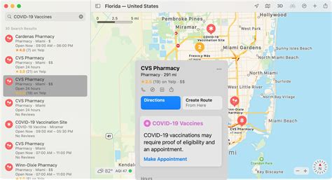 How to find nearby COVID-19 vaccine locations with the Maps app