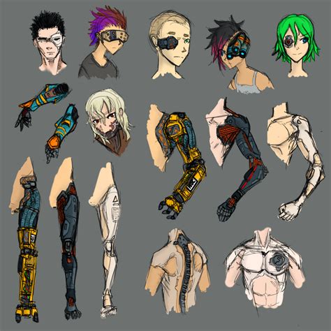 Cyborg parts by NinjaLliam on DeviantArt