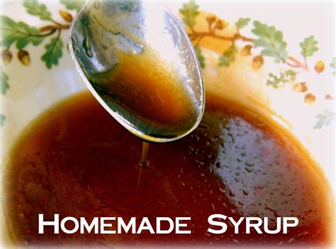 Homemade Syrup Recipe