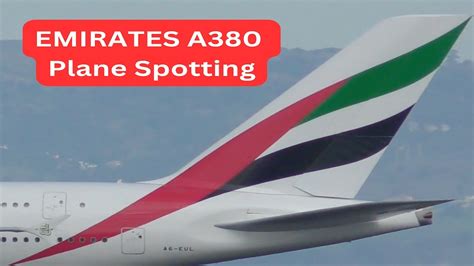 MAJESTIC A380 EMIRATES Plane Spotting at SFO International Airport - King of the Skies - YouTube