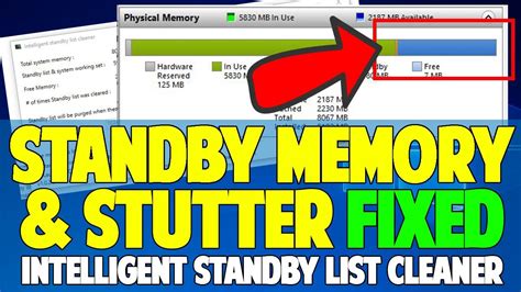 How to Fix Standby Memory, FPS and INPUT LAG with Intelligent Standby List Cleaner (ISLC ...