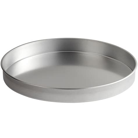 Choice 16" x 2" Round Straight Sided Aluminum Cake / Deep Dish Pizza Pan