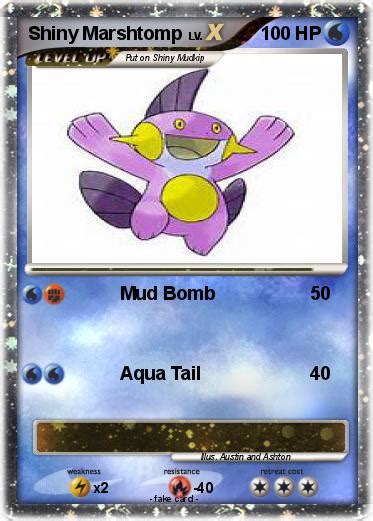 Pokémon Shiny Marshtomp 1 1 - Mud Bomb - My Pokemon Card