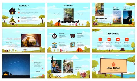 Happy Summer Camp Google Slides Theme PowerPoint Template