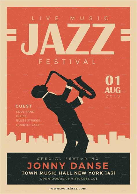 Old Jazz Festival Poster | Music festival poster, Music poster design, Jazz art