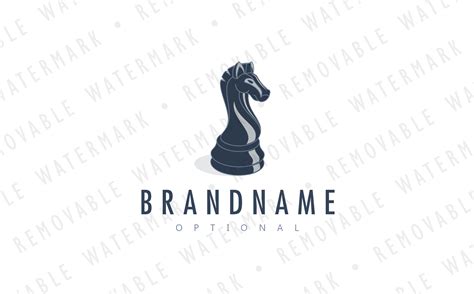 Black Knight Chess Logo Template #66763