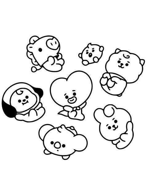 Coloring Book Bt21 Coloring Pages - vrogue.co