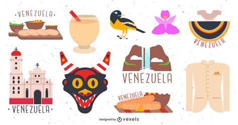 Venezuela elements set #AD , #Venezuela, #set, #elements | Vector ...