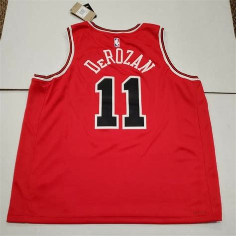 Nike | Shirts | Nwt Chicago Bulls Demar Derozan Nba Nike Red Drifit ...