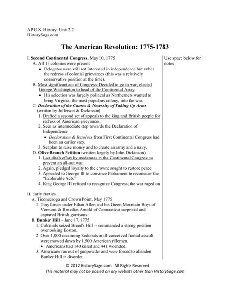 The American Revolution: 1775-1783