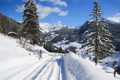 Winter landscape in Austrian Alps 18837862 Stock Photo at Vecteezy