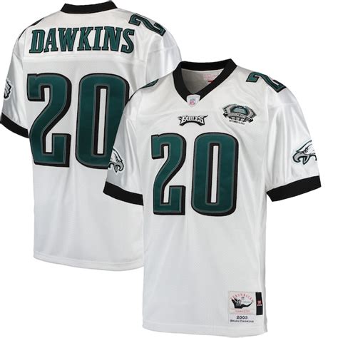 Mitchell & Ness Brian Dawkins Philadelphia Eagles White 2003 Authentic ...