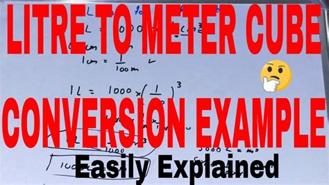 How to convert litre into metre cube|Litre to metre cube|Conversion of ...