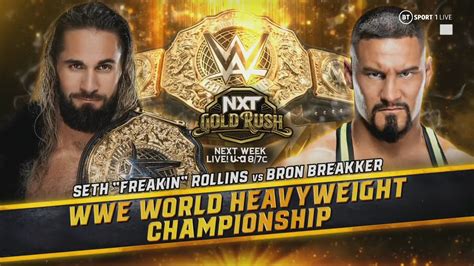 NXT Gold Rush 2023: Multiple Championship Matches Announced By WWE