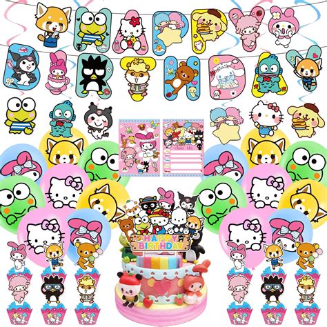 Sanrio Hello Kitty Themed Birthday Party Decorations Party Supplies ...