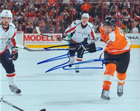 Autographed BRAYDEN SCHENN 8X10 photo - Philadelphia Flyers - Main Line Autographs