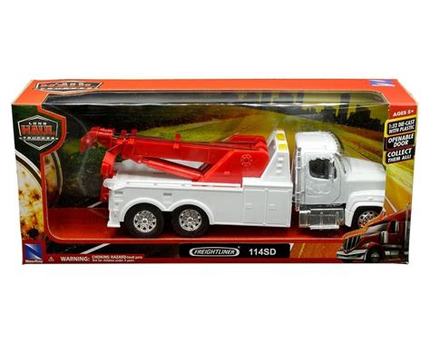 New Ray 1:32 Utility Freightliner 114SD Tow Truck White – Long Haul ...