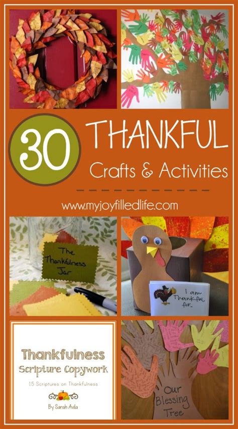 30 Thankful Crafts and Activities for Fall