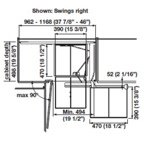 Hafele Magic Corner II for Use in Kitchen Blind Corner Cabinet | KitchenSource.com