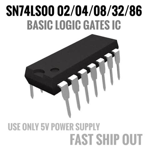 1pc IC 74LS00 74LS02 74LS04 74LS08 74LS32 74LS47 74LS86 Low Power Schottky Logic Gates SN74LS00N ...