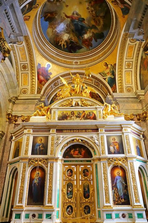 Interior of the Saint Isaac`s Cathedral , Editorial Photography - Image of architecture ...