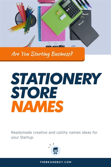 367+ Creative Stationery Store Names Ideas - theBrandBoy.com | Store names ideas, Stationery ...