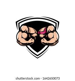 Muscle Logo Design Premium Vector Stock Vector (Royalty Free) 1642650073 | Shutterstock