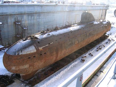 Soviet Submarine K-3 "Leninskiy Komsomol", the USSR's first nuclear powered submarine ...