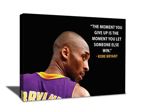 Kobe Bryant Mamba Mentality Quote Wall Art Canvas Black Mamba | Etsy