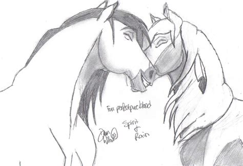 spirit and rain lovely together - Spirit: Stallion Of The Cimarron Fan Art (26467512) - Fanpop ...