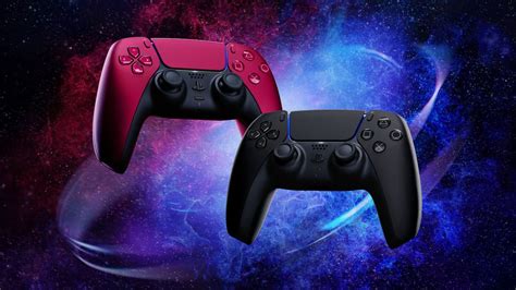 PlayStation 5 DualSense Controller Cosmic Red and Midnight Black Colors ...