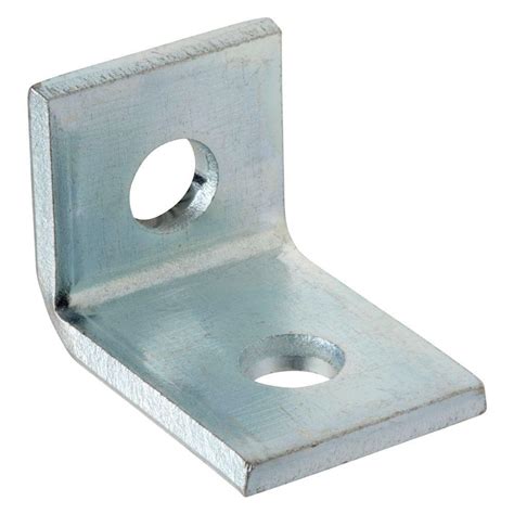 Superstrut 2-Hole 90° Angle Bracket - Silver Galvanized-ZAB201EG-10 - The Home Depot