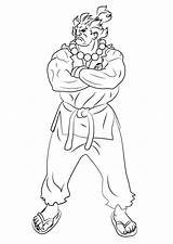 Street Fighter Coloring Page sketch template
