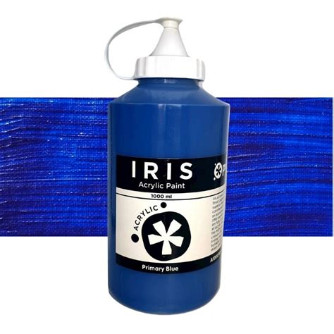 Iris Acrylic 1 Litre 003 Primary Blue - The Deckle Edge