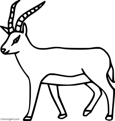 Antelope Coloring Pages (45 Free Printables) - ColoringAll