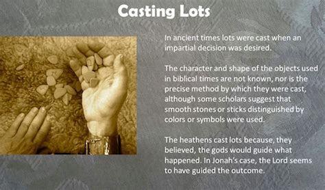 Casting Lots in the Bible - EARLY CHURCH HISTORY