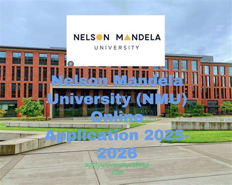 Nelson Mandela University (NMU) Online Application 2025-2026 - University College