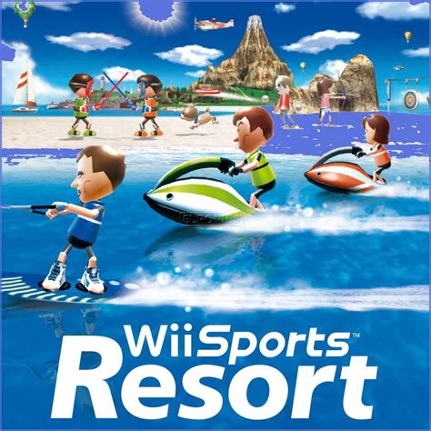 Download Vibrant and Fun Mii Characters Enjoying Wii Sports Resort Wallpaper | Wallpapers.com