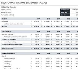 Pro Forma Income Statement Calculator Financial | Alayneabrahams