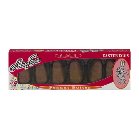 Mary Sue Chocolate Covered Peanut Butter Easter Egg Candy, 5 Oz ...